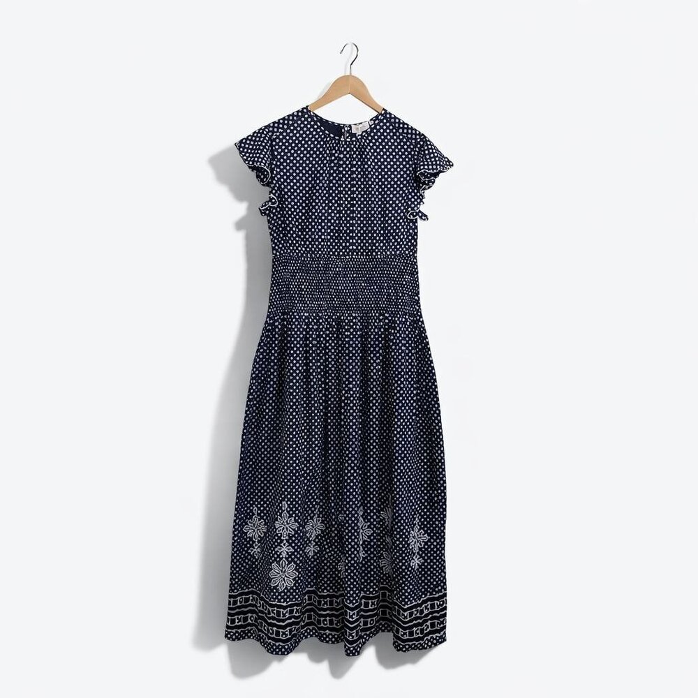Banjanan Aurelia Victorian Gingham Maxi Dress Midnight Size M NWT - Picture 16 of 16